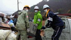 大槌町での撤去作業